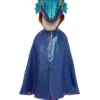 Capa Dragón metálico azul Talla 3-4