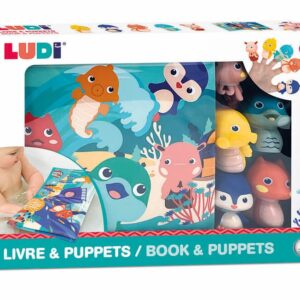 Libro de Baño + 5 marionetas de dedos