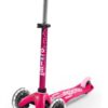 Patinete Mini Deluxe Led Rosa