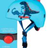 Casco Dinosaurio 3D talla M luz Led