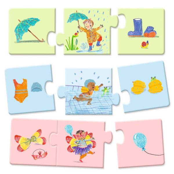 Puzzle Trio Mi vida diaria - Imagen 2