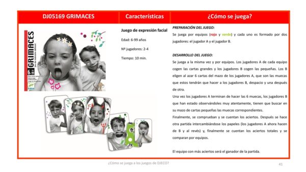 Cartas Grimaces - muecas - Imagen 3