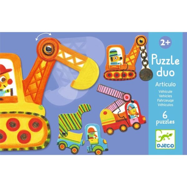 Educativos Puzzle dúo Articulo vehículos