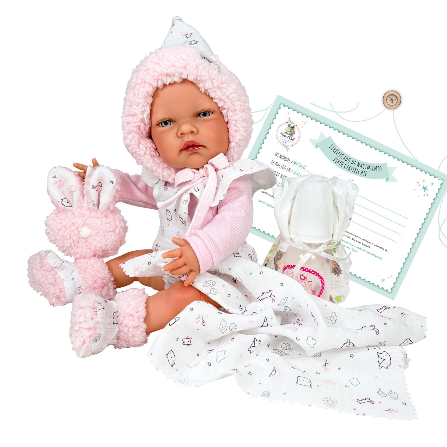 Muñeca Reborn Rubí Rosa en Estuche