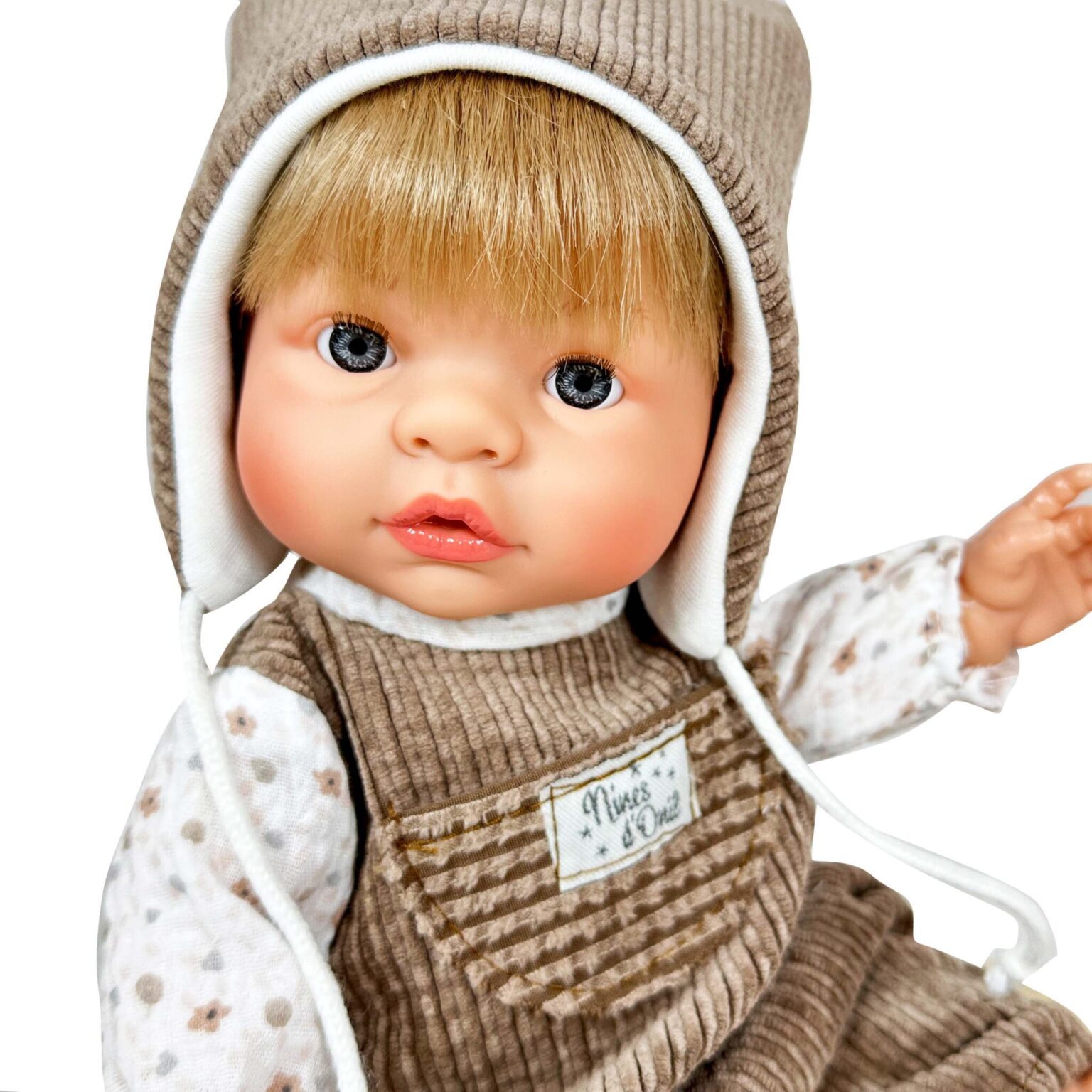 Muñeco Joy con  Peto y Gorro de Pana - Imagen 2